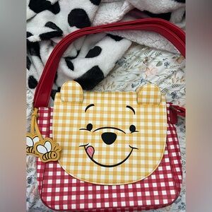 Loungefly Disney Winnie The Pooh Gingham Crossbody Bag